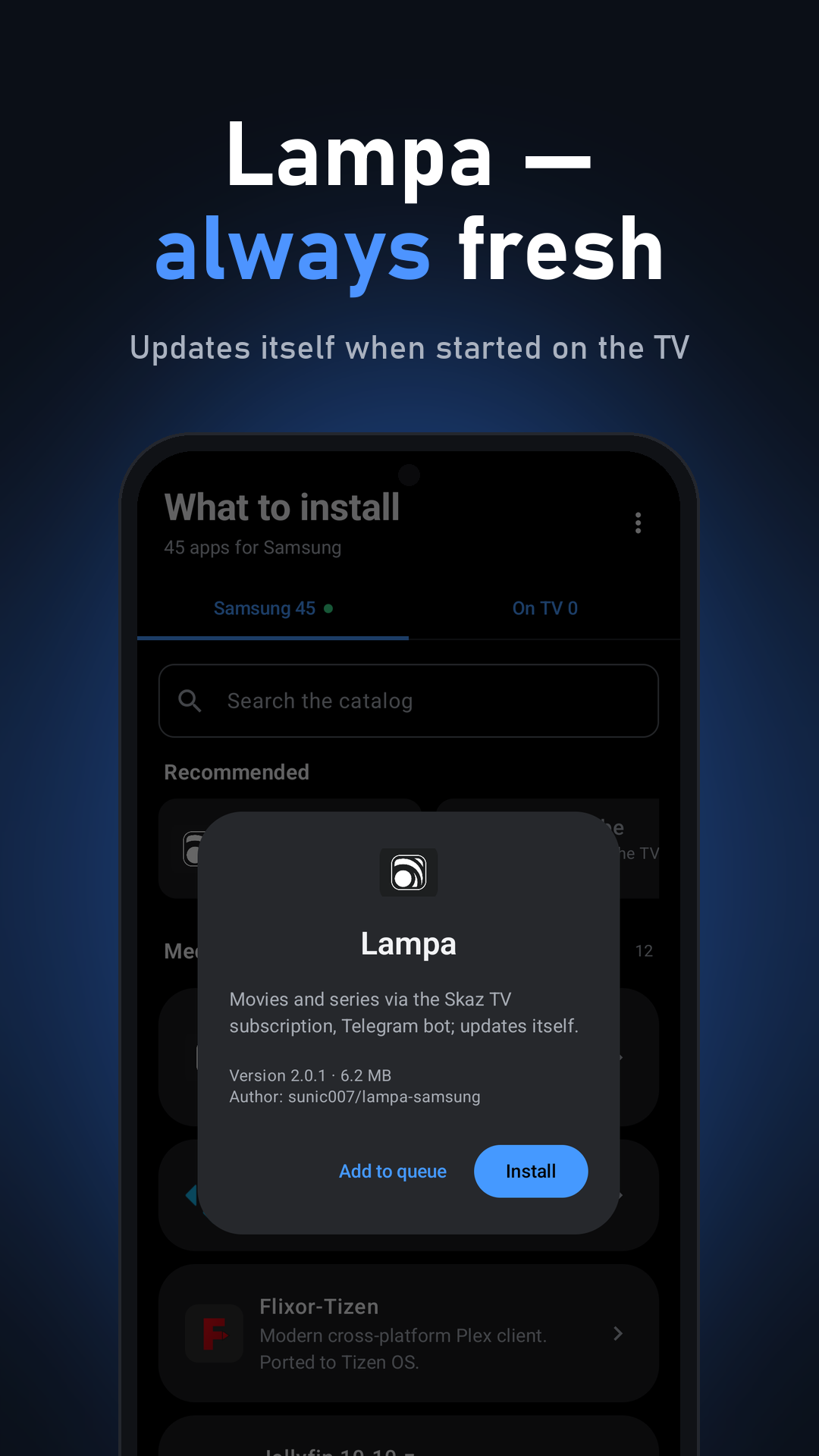 Lampa always fresh