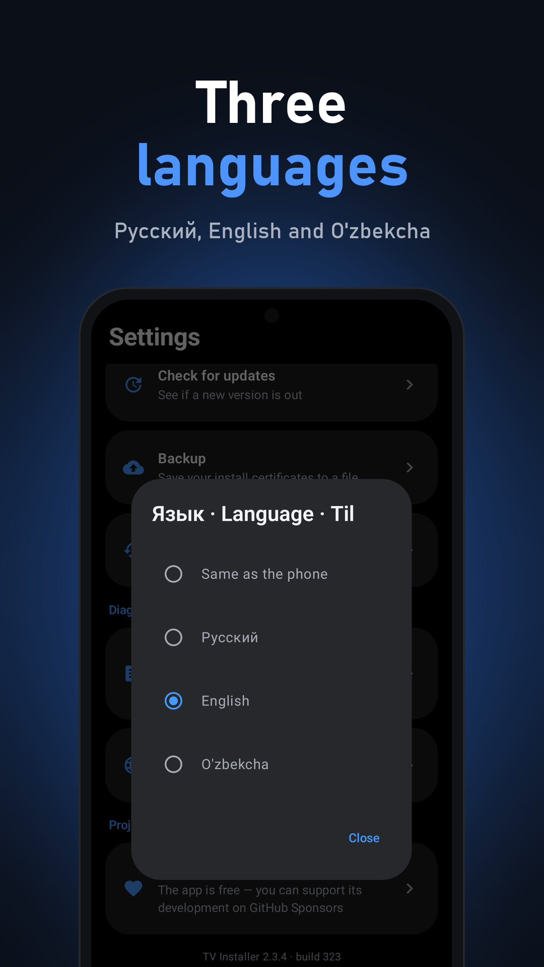 Three languages